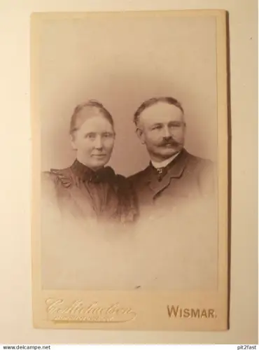 Kabinettfoto - C. Michaelsen in Wismar , CDV , Mecklenburg , Photographie , Kabinett !!