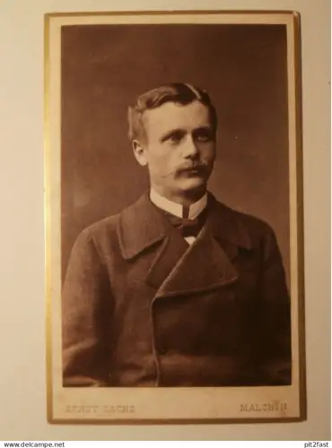 Kabinettfoto - Ernst Sachs in Malchin , CDV , Mecklenburg , Photographie , Kabinett !!
