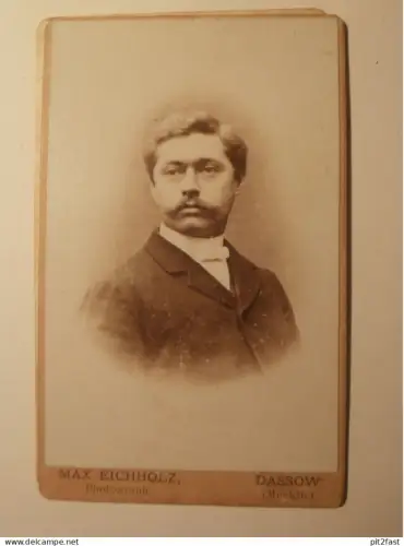 Kabinettfoto - Max Eichholz in Dassow , CDV , Mecklenburg , Photographie , Kabinett !!