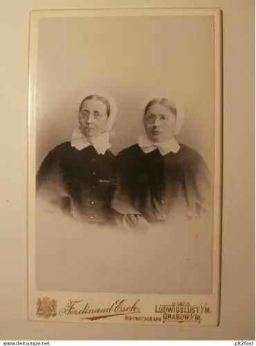 Kabinettfoto - Ferdinand Esch in Ludwigslust und Grabow , CDV , Mecklenburg , Photographie , Kabinett !!