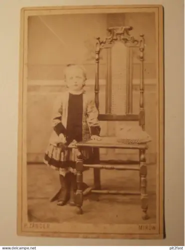 Kabinettfoto - P. Zander in Mirow , CDV , Mecklenburg , Photographie , Kabinett !!