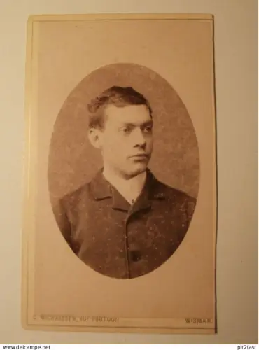 Kabinettfoto - C. Michaelsen in Wismar , 1884 , Milano , CDV , Mecklenburg , Photographie , Kabinett !!