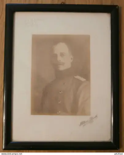 original Porträt - Herzog Adolf Friedrich zu Mecklenburg ,1915 , mit Wappen , Gouverneur von Togo , Afrika !!!