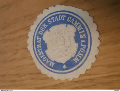 alte Siegelmarke - Deutsche Ober-Post-Direction in Stettin in Pommern !!