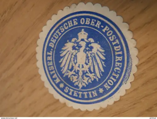 alte Siegelmarke - Deutsche Ober-Post-Direction in Stettin in Pommern !!