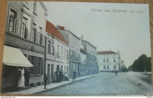 Grabow i.M. - 1908 , Mecklenburg , AK , Ansichtskarte !!