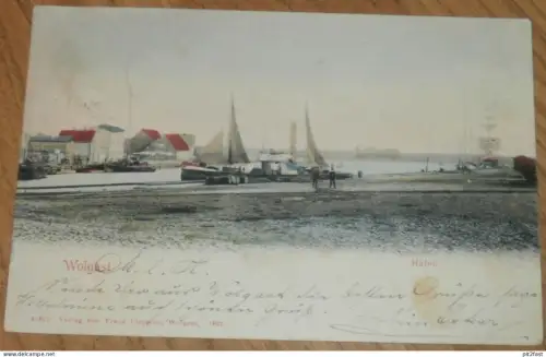 Wolgast - Hafen , Schiffe , 1902 , Mecklenburg , AK , Ansichtskarte !!