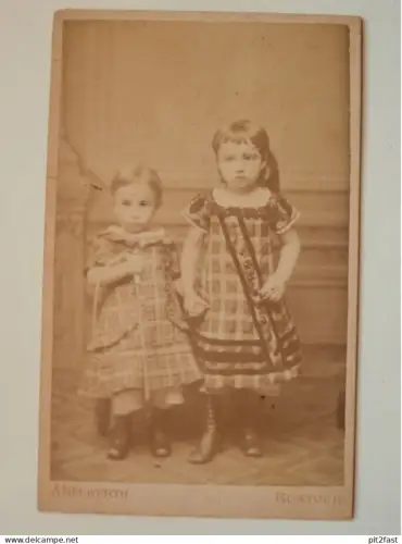 Kabinettfoto - A. Neuwerth in Rostock , Eselföter Strasse , Photographie , Kabinett !!