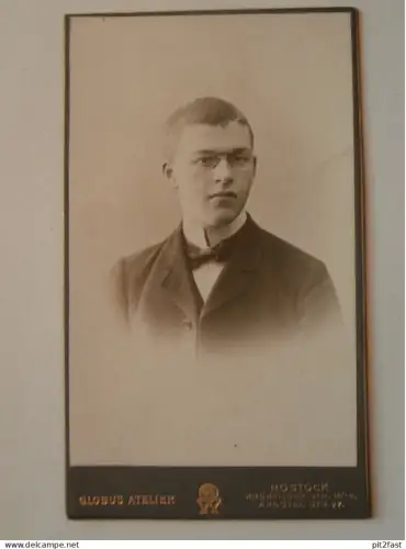 Kabinettfoto - Globus-Atelier in Rostock , Kröpeliner Strasse , Photographie , Kabinett !!