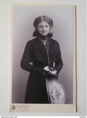 Kabinettfoto - Ida Westendorf in Rostock , Adel , Wertheim , Kabinett !!