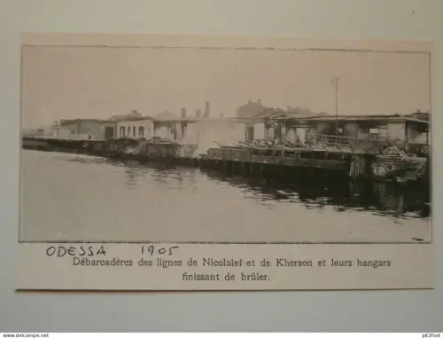 Odessa / Одесса , 1905 , Unfall , Hafen , Crash , alter Zeitungsausschnitt , Bericht !!