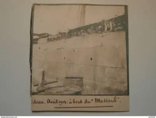 Odessa / Одесса , ca. 1910 , an Bord der " Mossoul " , Hafen , Schiff , Russland , alte Fotos auf Pappe !!