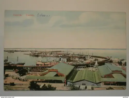 Odessa / Одесса , ca. 1910 , Werft , Eisenbahn , Hafen , Schiffe , Russland , AK , Ansichtskarte !!