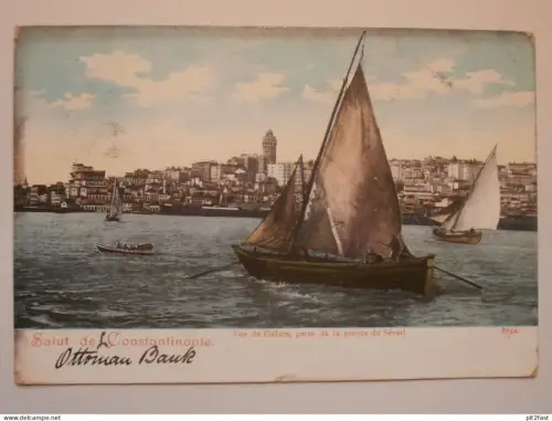 Constantinople / Istanbul , 1904 , Schiff , Segelschiff , Hafen , AK , Ansichtskarte !!