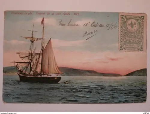 Constantinople / Istanbul , ca. 1900 , Schiff , Segelschiff , Hafen , AK , Ansichtskarte !!