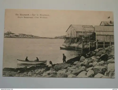 Murmansk / Му́рманск - ca. 1910 , Hafen Wladimir , AK , Ansichtskarte !!