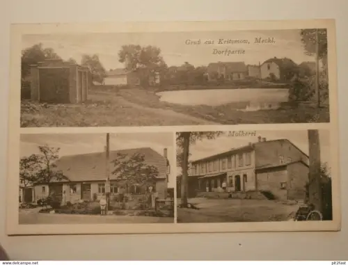 Kritzmow b. Rostock , ca. 1935 , Molkerei , Mecklenburg , AK , Ansichtskarte !!