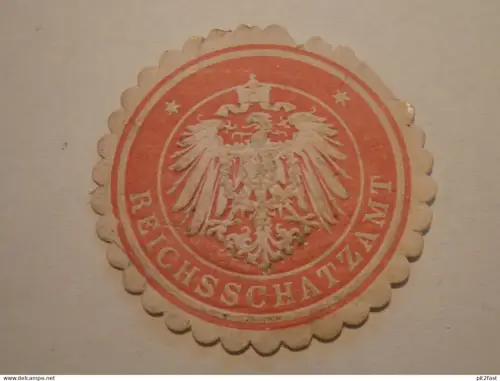 Reichsschatzamt , Siegelmarke , Reklame , Marke !!