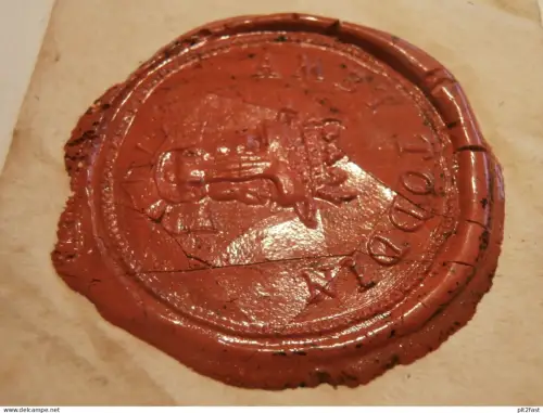 Ambt Toddin b. Setzin , ca. 1660 , Hagenow , Mecklenburg , uraltes Siegel !!
