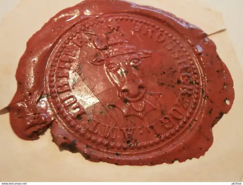 Großherzogl. Amt Lübtheen , ca. 1800 , Mecklenburg , uraltes Siegel !!