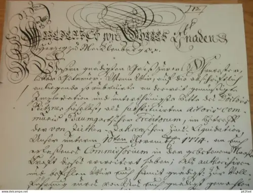 Dokument - 1779 - von Ziethen - Zahren , von Bassewitz , Schwerin , Mecklenburg !!