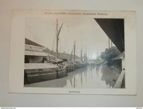 Semarang / Samarang in Java / Indonesien , ca. 1910 , Dampfschiff-Gesellschaft , Indonesia , Ansichtskarte , AK !!