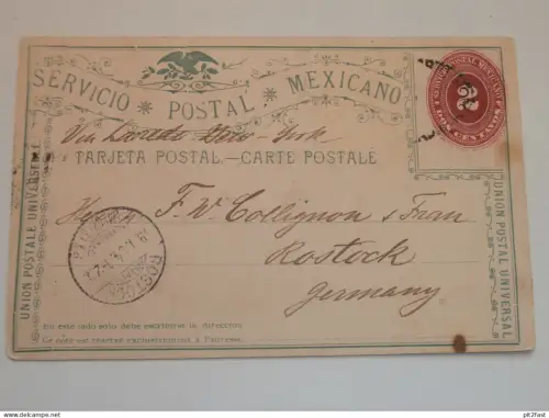 Guadalajara / Mexico , 1894 , Ansichtskarte an Theodor Collignon in Rostock , AK !!