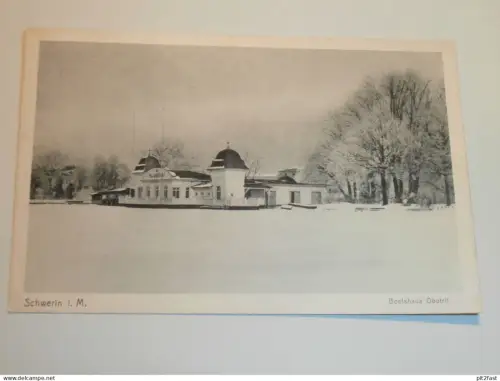 Schwerin - Bootshaus Obotrit , ca. 1920 , Mecklenburg AK , Ansichtskarte !!