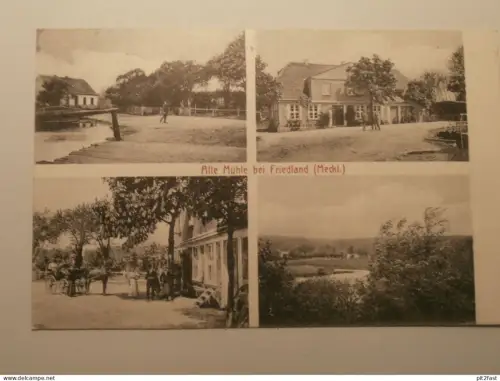 Friedland - Alte Mühle , 1912 , Mecklenburg , AK , Ansichtskarte !!