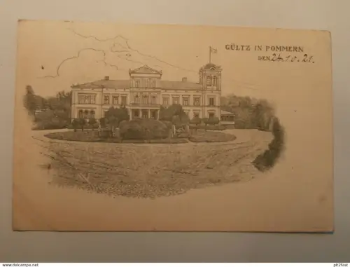 Gültz b. Altentreptow in Pommern , 1921 , Mecklenburg , AK , Ansichtskarte !!