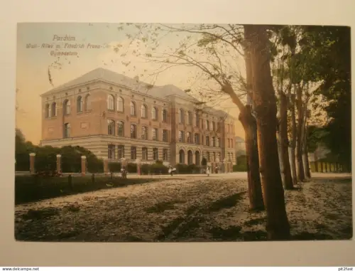 Parchim - Gymnasium , 1919 , Mecklenburg , AK , Ansichtskarte
