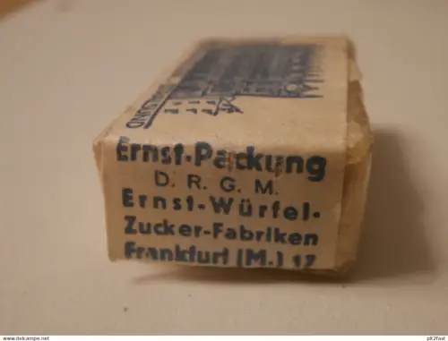 Ratsweinkeller Stralsund , ca. 1940, D.R.G.M. , Reklame , Tangermünde , Ernst - Zuckerwürfel , Zucker Mecklenburg !!