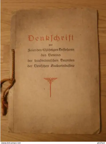 Denkschrift - Zuckerverein / Zuckerfabrik 1939 , Chronik Mecklenburg , 25 Seiten