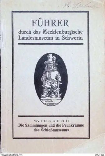 Führer durch das Landesmuseum Schwerin i. Mecklenburg , 1936 , Kunst , Geschichte , Inventar und Räume Reklame / Werbung