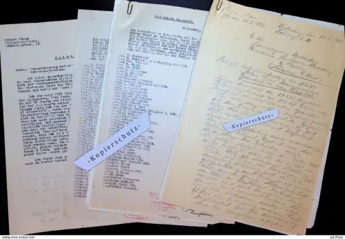 Konvolut Wittenburg , 1947 , Namen und Partei , Hagenow , Ludwigslust , Entnazifizierung , NSDAP , Enteignung , Pieper