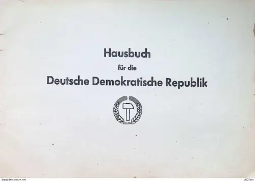 Hausbuch der DDR - Familie Garthe in Rostock , Meisenweg 7 , 1952-1974 , Mecklenburg !!