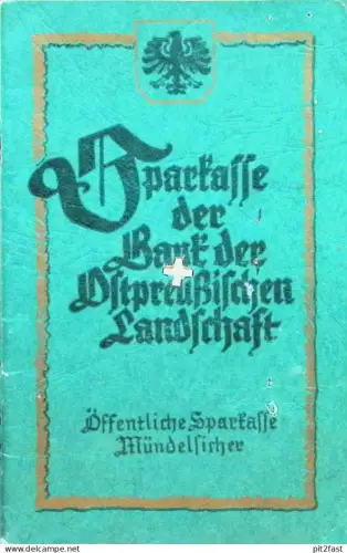 altes Eisenbahn / Reichsbahn -Sparbuch mit Dokument - Königsberg 1940-46, Sparkasse , Bank , Recklinghausen , Ostpreußen