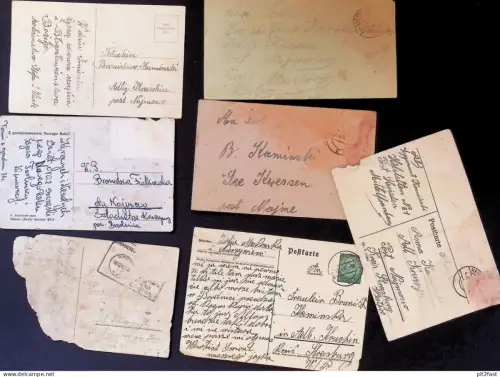 Konvolut Feldpost , 1941 - 1944 , Seekrossen / Adlig Kruschin b. Strasburg / Brodnica  in Westpreussen , Preussen !!