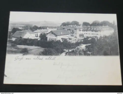 Bad Boll b. Göppingen , 1902 , Panorama , alte Ansichtskarte , AK , CPA !!