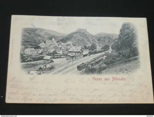 Altenahr b. Ahrweiler , 1899 , Eisenbahn , alte Ansichtskarte , AK , CPA !!