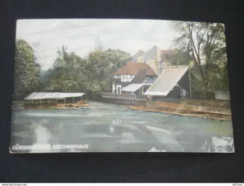 Fischerhaus in Düsseldorf , 1907 , Fischer , alte Ansichtskarte , AK , CPA !!