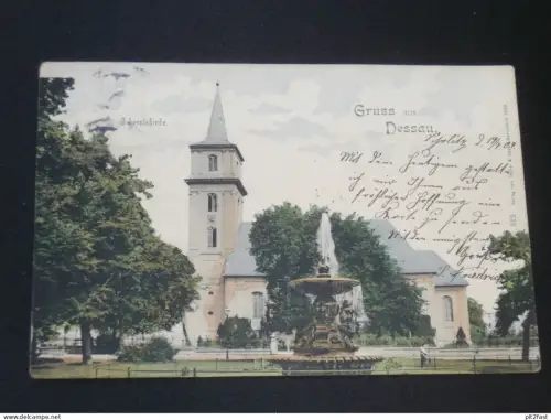 Dessau - Johanniskirche , 1904 , alte Ansichtskarte , AK , CPA !!