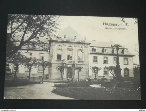 Hagenau , 1911 , Amtsgericht , alte Ansichtskarte , AK , CPA !!