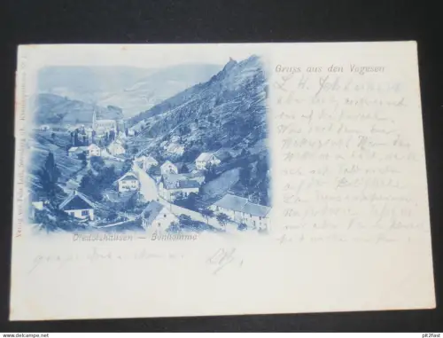 Diedolshausen / Le Bonhomme , 1898 , Vogesen , alte Ansichtskarte , AK , CPA !!