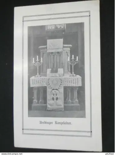 Kanzel - Altar in Uerdingen / Krefeld , ca. 1910 , Kirche , Gottesdienst , alte Ansichtskarte , AK , CPA !!