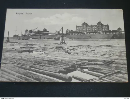 Krefeld Hafen - ca. 1920 , alte Ansichtskarte , AK , CPA !!