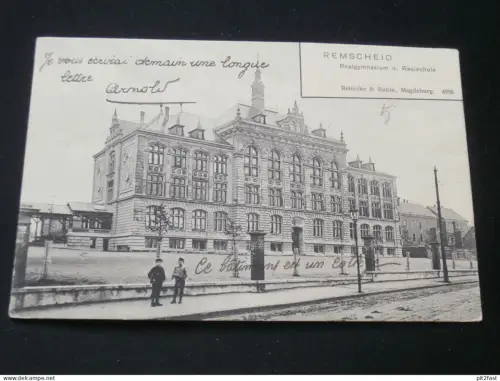 Remscheid , 1904 , Realschule und Gymnasium , alte Ansichtskarte , AK , CPA !