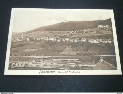 Baiersbronn , 1912 , Kurhotel Schönblick , alte Ansichtskarte , AK , CPA !
