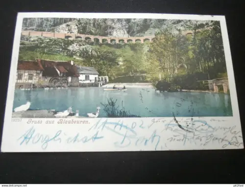Gruss aus Blaubeuren , 1902 , alte Ansichtskarte , AK , CPA !