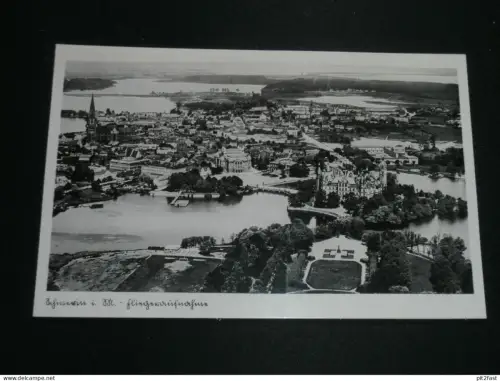 Schwerin i. Meckl. - Fliegeraufnahme , ca. 1930 , alte Ansichtskarte , AK , CPA !
